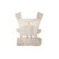Front view of Ergobaby Aerloom baby carrier in oatmeal beige. Stylish and breathable baby carrier made with FormaKnit fabric, ideal for newborns to toddlers in neutral tones.