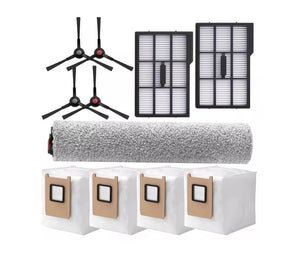 Eufy Omni E25 E28 robot vacuum accessory kit with roller brush, filters, side brushes, and dust bags