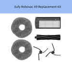Eufy Robovac X9 Replacement Kit – Includes 2 Mopping Pads, 1 HEPA Filter, 1 Anti-Tangle Main Brush, and 2 Side Brushes