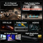 A collage of key features of the LG S80TR soundbar. Highlights include "5.1.3 Channel Surround Sound," "Triple Spatial Ceiling Soundfield," "VRR ALLM" for gaming, "Dolby Vision," "HDR10," "AI Smart Sound," and a "High-Resolution Audio" certification logo, showcasing its advanced capabilities.