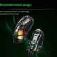 The GravaStar Mercury M2 gaming mouse features a futuristic hollow design with 29 large perforations, reducing weight and enhancing breathability. This lightweight, non-sticky structure prevents sweat buildup during long gaming sessions, offering superior comfort and grip control.

