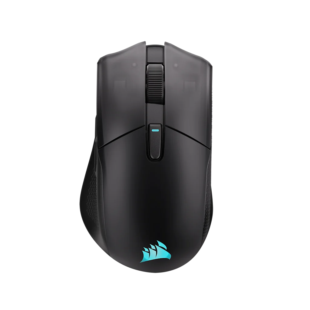 CORSAIR HARPOON v2 WIRELESS black gaming mouse viewed from above