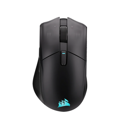 CORSAIR HARPOON v2 WIRELESS black gaming mouse viewed from above