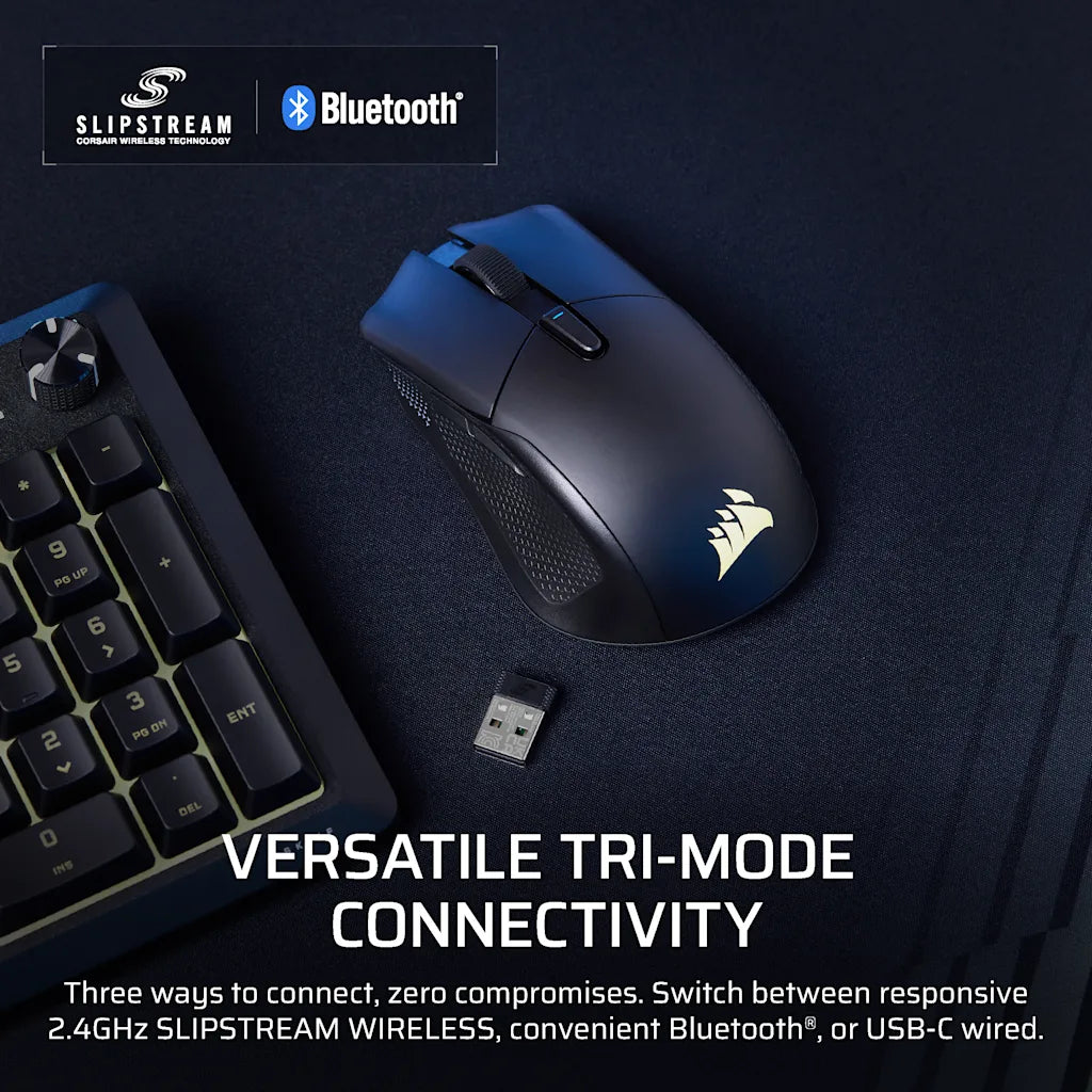 CORSAIR HARPOON v2 WIRELESS mouse with USB receiver and USB-C cable