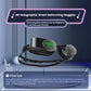 Holoswim 2 Pro AR holographic smart swimming goggles displaying 1000m swim data and lap count; includes note about slight right lens obstruction due to electronic module.