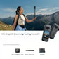  The Insta360 X4 Air Graphite Black Long-Lasting Travel Kit for adventure. The image shows the camera, a protective lens case, a 114cm selfie stick, and an extra battery.