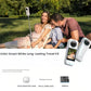 The Insta360 X4 Air Smart White Long-Lasting Travel Kit, shown with a family enjoying a picnic. The kit includes a lens protective case, a 114cm selfie stick, and an extra battery.