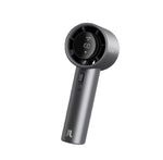 The sleek, dark grey JISULIFE Handheld Fan Pro1s with its digital display showing the wind speed set to 100, on a clean white background.