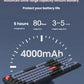 Keychron K10 Pro wireless keyboard featuring a 4000mAh ultra-large capacity lithium battery with up to 80 hours of usage time, 6-hour charging, and 3–5 weeks of longest usage between charges.