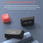 Close-up of Keychron K10 Pro OSA keycaps made from high-quality PBT double-shot injection molding, featuring ≥40% PBT content for wear resistance, anti-oiling, dirt resistance, and long-lasting color integrity.