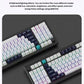 Two Keychron Q12 Max keyboards displaying vibrant south-facing RGB backlighting with 22 customizable effects, allowing users to adjust hue, brightness, and speed via QMK/VIA firmware.
