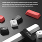 Close-up of Keychron Q1 HE keyboard keycaps made from OSAPBT double-shot injection molding, featuring wear-resistant design with clear lettering that resists fading over time.
