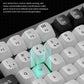 Detail shot of Keychron Q3 HE’s four-in-one keystroke feature on the W key, demonstrating depth sensing and multi-level input detection for enhanced game control precision.