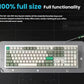Detailed top view of Keychron Q6 Max full-size 108-key layout with complete function row, number keypad, and multimedia keys, ideal for office work, programming, and daily productivity tasks.