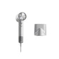 Laifen Swift 4 silver hair dryer with sleek design and concentrator nozzle for precise styling and fast drying.