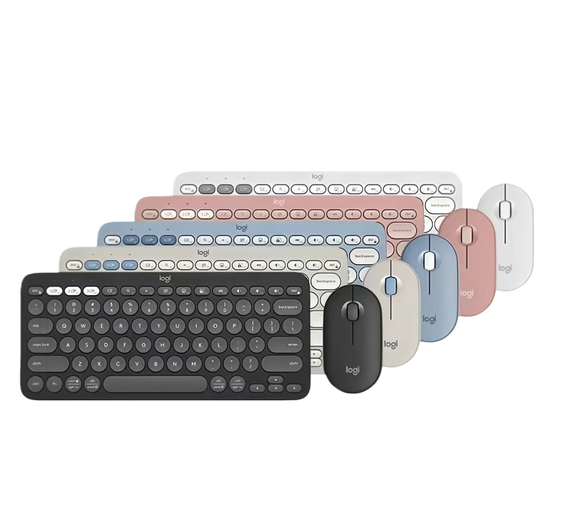 Flat-lay photo of the blue Pebble 2 Combo slipping into a backpack alongside a phone and headphones, emphasizing extended battery life and travel readiness.