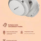  A detailed view of the Bose QC Ultra Headphones, outlining the multiple listening modes available, including full Noise Cancellation Mode, Transparency Mode for ambient sounds, and immersive Immersive Audio and Cinema modes.