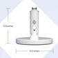 Dimensions of Nanit Pro flex stand: 3.5 inches tall and 3.5 inches wide, compact and adjustable base for stable positioning on nightstands or shelves