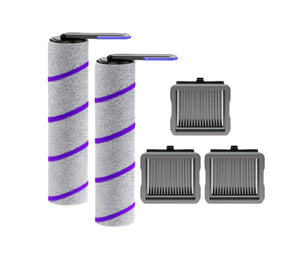 Narwal Robot Vacuum Accessory Kit for S20 Pro – includes 2 soft roller brushes and 3 HEPA filters