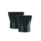 Two black Parlux concentrator nozzles for focused airflow, ideal for sleek blowouts and precise hair styling with the Advance Light hair dryer.