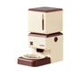 Cream and brown Petwant retro feeder