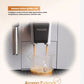 Philips AromaExtract system on EP1221 espresso machine, highlighting intelligent control of water temperature, pressure, and flow rate for optimal extraction.