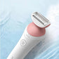  Philips Lady Shaver BRL146 demonstrating its fully waterproof feature, suitable for wet shaving.
