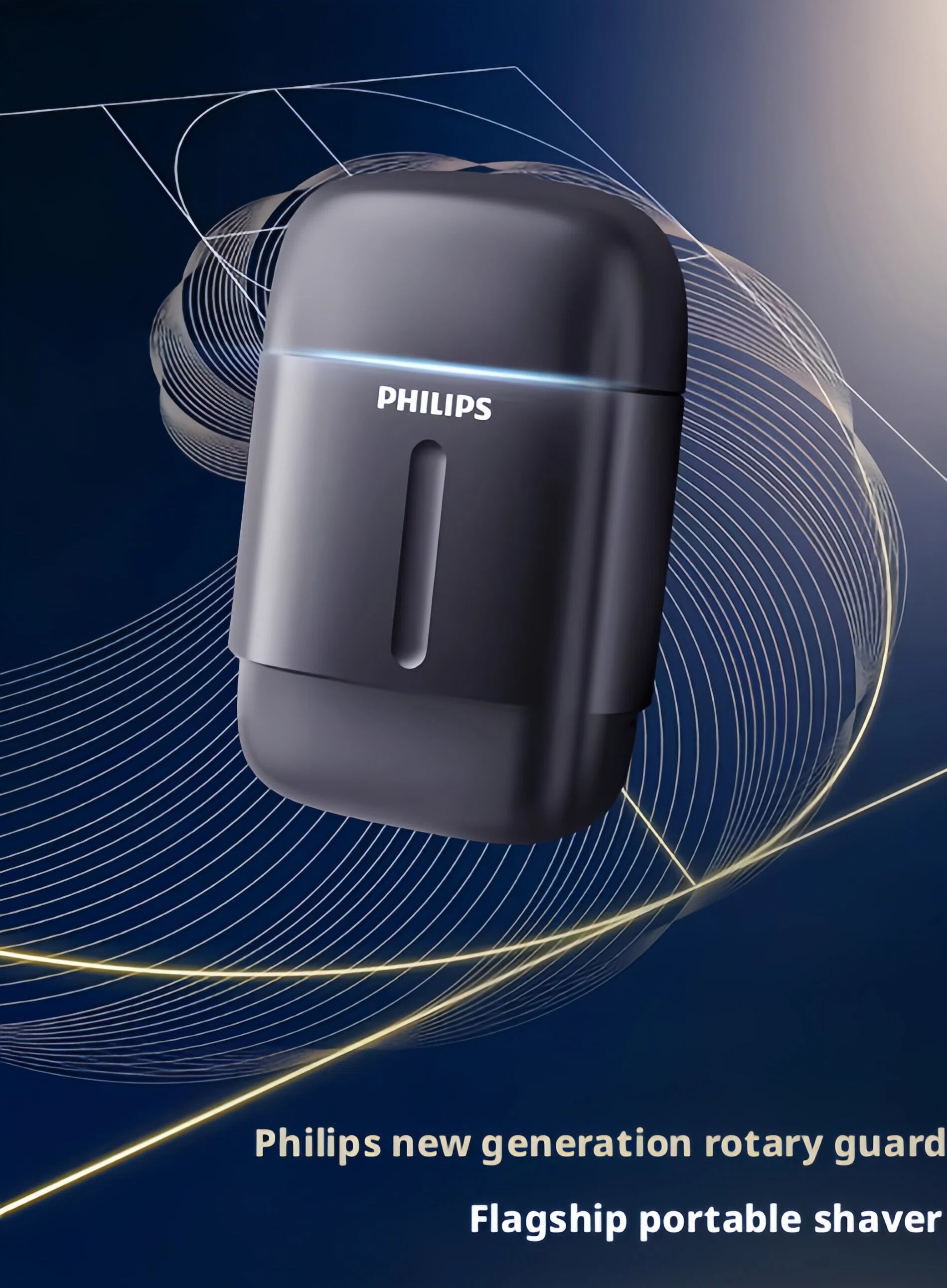 Philips Series 700 S792 showcasing its new generation rotary guard and flagship portable shaver technology.