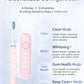 An infographic detailing the personalized cleaning options of the Philips Sonicare DiamondClean 9000, including 4 modes (Clean, Whitening+, Gum Health, Deep Clean+) and 3 intensity settings.