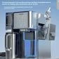 A technical cutaway of the Philips Water Station that demonstrates its advanced purification and sterilization process, ensuring the water used for ice making is over 99.99% sterilized for clean, slow-melting, and odor-free ice.