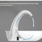 Cross-section diagram of Pioneer Pet swan water fountain showing internal water circulation — oxygen-rich flow increases hydration appeal for pets