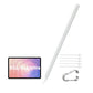 Samsung Galaxy Tab S11 S Pen stylus shown with five replacement pen tips and a metal clip, designed for seamless use with Samsung Galaxy Tab S11 and S11 Ultra tablets. Ideal for note-taking, drawing, and precise digital input.
