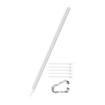Complete Samsung Galaxy Tab S11 S Pen stylus kit featuring the main stylus, five spare tips, and a metal clip. Designed for long-term use, precision writing, and easy attachment to your tablet.