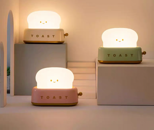 Toaster Night Light Bedroom Bedside Romantic Lamp