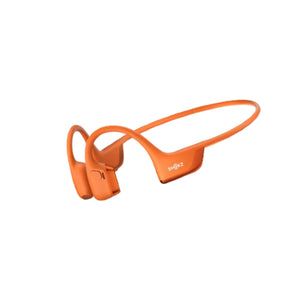 Orange Shokz OpenRun Pro 2 wireless bone conduction headphones with open-ear design for sports and active lifestyles
