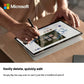 User writing on a Surface tablet with the Microsoft Surface Slim Pen 2, flipping the cap over to erase notes effortlessly. The dual-function design mimics traditional pencil behavior for quick edits and deletions.