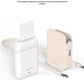 Liene x TELESIN portable photo printer set shown with magnetic carrying case, adjustable wrist strap, and print output. A compact, all-in-one solution for instant photography on the go.
