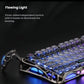 GravaStar Mercury K1 Pro keyboard with three-sided independent RGB lighting control, featuring 5 dynamic lighting modes to illuminate your desktop and enhance gaming atmosphere.
