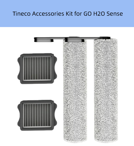 Tineco GO H2O Sense Accessories Kit – Includes 2 Grey Microfiber Mopping Pads and 2 HEPA Filters