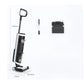 The Tineco GO H2O Sense cordless vacuum shown with its product dimensions (110cm x 23cm x 28.6cm) and the included accessories: a cleaning tool and the charging storage dock.