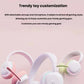 Trio of white G735 headsets with interchangeable pastel ear pads and mics, illustrating endless style combinations for gamers and streamers.