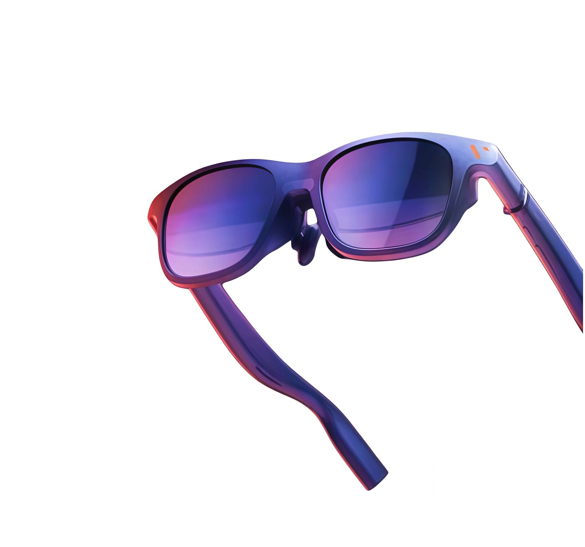 VITURE Pro XR smart glasses featuring a sleek purple gradient frame and anti-glare lenses – advanced augmented reality eyewear for immersive gaming, video streaming, and spatial computing