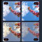 Four-panel comparison showing cherry blossoms under different color modes: primary, warm, cool, and gorgeous – demonstrating VITURE Pro XR glasses’ superior color reproduction and display accuracy