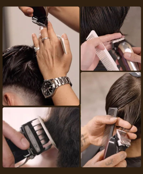 Wahl Cordless Legend Clipper being used for a haircut, demonstrating its versatility.