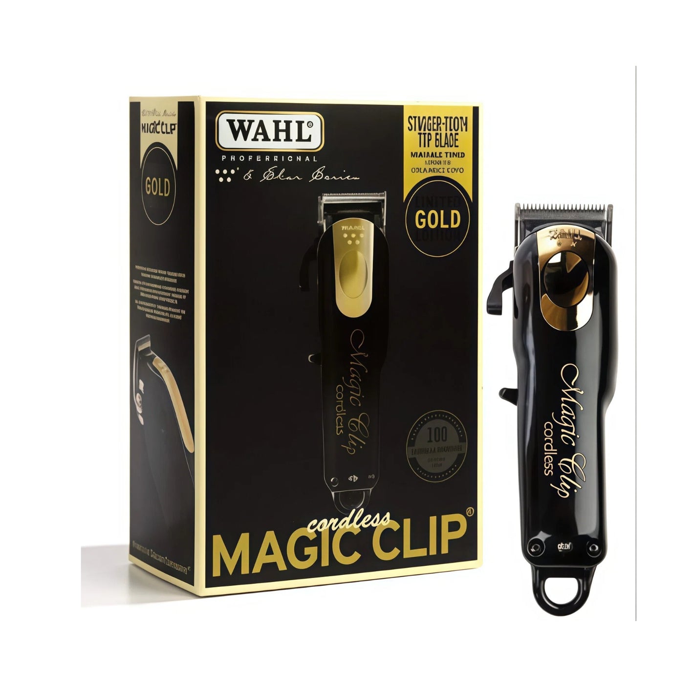 Wahl Professional Cordless Hair Clipper in its original packaging, highlighting the product's branding and features