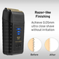 Wahl Shaver demonstrating its razor-like finishing ability with a 0.05mm ultra-close shave without irritation.