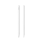 Front view of Xiaomi Inspiration Stylus 2nd Gen in white, showcasing clean lines and brand logo; ideal for drawing, note-taking, and precise touch input on compatible Xiaomi devices.