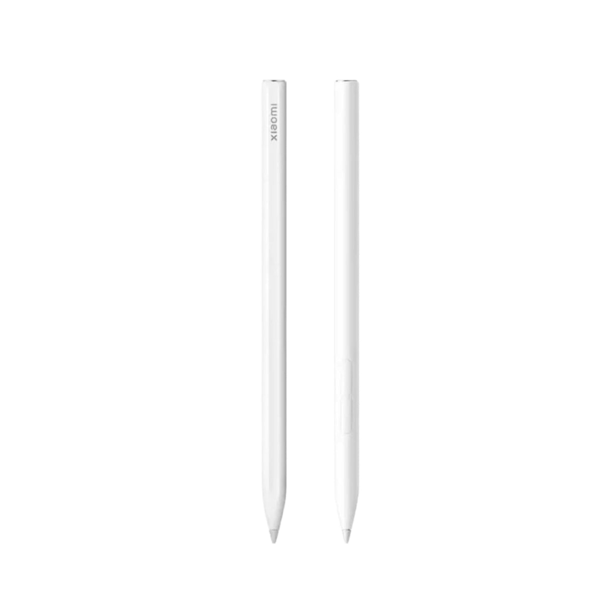 Front view of Xiaomi Inspiration Stylus 2nd Gen in white, showcasing clean lines and brand logo; ideal for drawing, note-taking, and precise touch input on compatible Xiaomi devices.