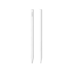 Front view of Xiaomi Inspiration Stylus 2nd Gen in white, showcasing clean lines and brand logo; ideal for drawing, note-taking, and precise touch input on compatible Xiaomi devices.