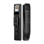 Philips EasyKey DDL303 push-pull smart lock with video doorbell — front view